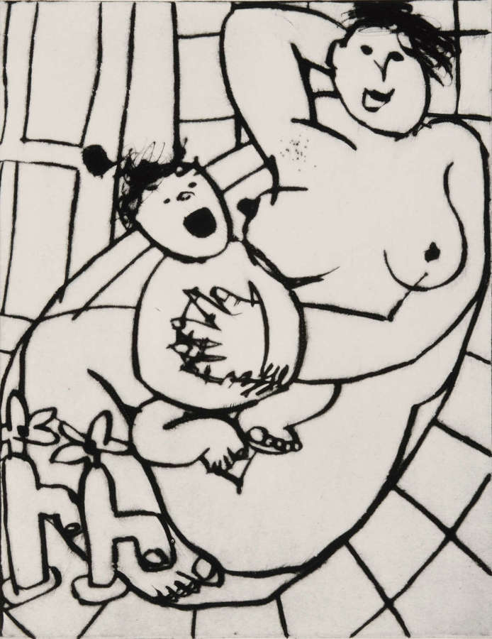 Mother & Child in the Bath