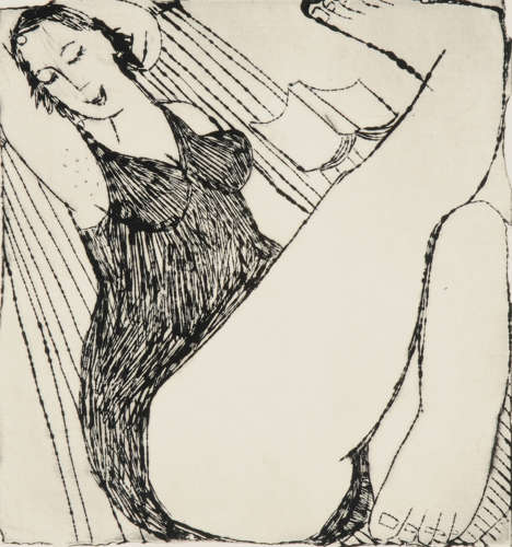 Lady Sunbathing