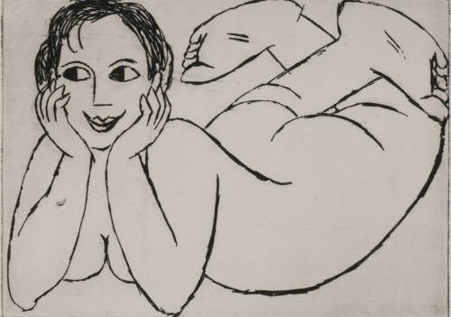 Lady with Swinging Feet