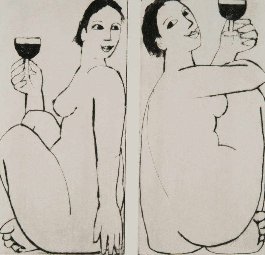 Ladies Tasting Wine